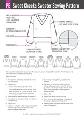 Sweet Cheeks | Roomy Sweater PDF Sewing Pattern